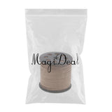 Maxbell 100 Yards Korean PU Leather String Rope Flat Cord Thread 2.6mm Light Brown