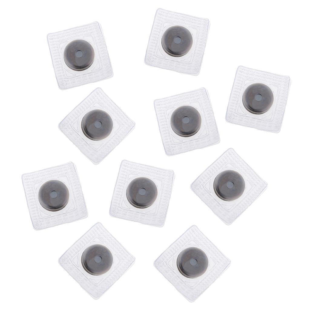 Maxbell 10 Sets Invisible Sew in Magnetic Snaps Sewing Buttons Purse Closure 17mm
