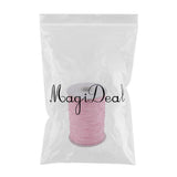 Maxbell 1 Roll Round Cotton Waxed Cord /Thong for Hand Sewing Leather Craft Pink