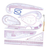 Maxbell 10pcs/Set French Curve Ruler Measure For Sewing Dressmaking Tailor Rulers