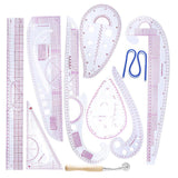 Maxbell 10pcs/Set French Curve Ruler Measure For Sewing Dressmaking Tailor Rulers