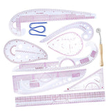 Maxbell 10pcs/Set French Curve Ruler Measure For Sewing Dressmaking Tailor Rulers