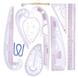 Maxbell 10pcs/Set French Curve Ruler Measure For Sewing Dressmaking Tailor Rulers