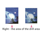 Maxbell Full Drill 5D Diamond Painting Embroidery Cross Stitch Kits 25x30cm Planet