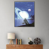 Maxbell Full Drill 5D Diamond Painting Embroidery Cross Stitch Kits 25x30cm Planet