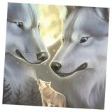 Maxbell 5D Diamond Painting Embroidery Cross Stitch Kits 25x25cm Wolf