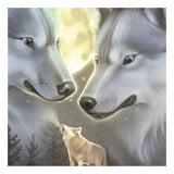 Maxbell 5D Diamond Painting Embroidery Cross Stitch Kits 25x25cm Wolf