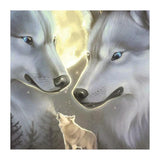 Maxbell 5D Diamond Painting Embroidery Cross Stitch Kits 25x25cm Wolf