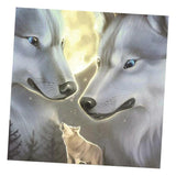 Maxbell 5D Diamond Painting Embroidery Cross Stitch Kits 25x25cm Wolf