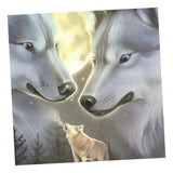 Maxbell 5D Diamond Painting Embroidery Cross Stitch Kits 25x25cm Wolf