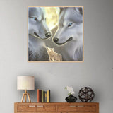 Maxbell 5D Diamond Painting Embroidery Cross Stitch Kits 25x25cm Wolf