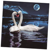 Maxbell 5D Diamond Painting Embroidery Cross Stitch Kits 25x25cm Swan