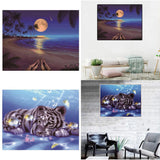 Maxbell Full Drill 5D DIY Diamond Painting Cross Stitch Kit Home Decor Gifts Seaside