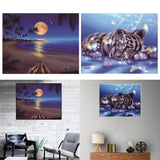 Maxbell Full Drill 5D DIY Diamond Painting Cross Stitch Kit Home Decor Gifts Seaside