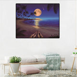 Maxbell Full Drill 5D DIY Diamond Painting Cross Stitch Kit Home Decor Gifts Seaside