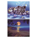 Maxbell Full Drill 5D DIY Diamond Painting Cross Stitch Kit Home Decor Gifts Seaside