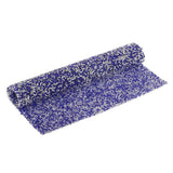 Max Crystal Rhinestone Trims Sheet Iron on Applique for Decoration Deep Blue