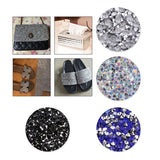 Max Crystal Rhinestone Trims Sheet Iron on Applique for Decoration Deep Blue