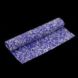 Max Crystal Rhinestone Trims Sheet Iron on Applique for Decoration Deep Blue