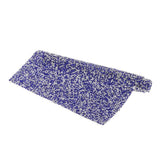 Max Crystal Rhinestone Trims Sheet Iron on Applique for Decoration Deep Blue