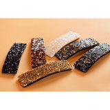 Max Crystal Rhinestone Trims Sheet Iron on Applique for Decoration Black