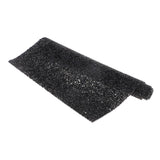 Max Crystal Rhinestone Trims Sheet Iron on Applique for Decoration Black