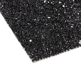 Max Crystal Rhinestone Trims Sheet Iron on Applique for Decoration Black