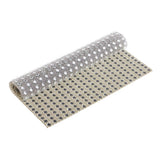 Max 24x40cm Beaded Crystal Rhinestone Trims Sheet Iron on Applique DIY Decor 2