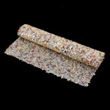 Max Crystal Beaded Sequins Trims Sheet Iron on Applique for Decoration Beige