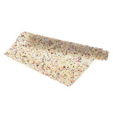 Max Crystal Beaded Sequins Trims Sheet Iron on Applique for Decoration Beige