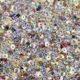 Max Crystal Beaded Sequins Trims Sheet Iron on Applique for Decoration Beige
