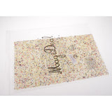 Max Crystal Beaded Sequins Trims Sheet Iron on Applique for Decoration Beige