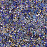 Max Hot-Fix Beaded Stone Iron On Crystal Rhinestones Sheet For Crafts Deep Blue