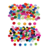 Max 100Pcs Candy Color 2-Holes Round Resin Button For Sewing Craft Scrapbook 6mm