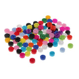 Max 100Pcs Candy Color 2-Holes Round Resin Button For Sewing Craft Scrapbook 6mm