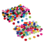 Max 100Pcs Candy Color 2-Holes Round Resin Button For Sewing Craft Scrapbook 6mm