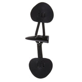 Max 6 Pairs PU Leather Horn Toggle Buttons Duffle Coat Fastener Buckle Black
