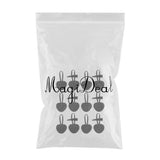 Max 6 Pairs PU Leather Horn Toggle Buttons Duffle Coat Fastener Buckle Black