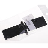 Maxbell 1 Pair PU Leather Toggle Buttons W/ Metal Buckle Coat Jacket Fasteners Black