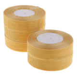 Maxbell 5pcs 50yds Sheer Organza Ribbon Bow Hair Wedding DIY Craft 25mm Light Gold