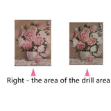 Maxbell Full Drill 5D Diamond Painting Potted Peony Flower Cross Stitch Home Decor