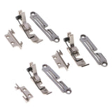 Maxbell Iron Needle Plate & Feed Dog Set with Foot for Overlock Sewing Machine 1-8