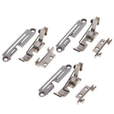 Maxbell Iron Needle Plate & Feed Dog Set with Foot for Overlock Sewing Machine 1-8