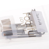 Maxbell Iron Needle Plate & Feed Dog Set with Foot for Overlock Sewing Machine 1-8