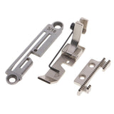 Maxbell Iron Needle Plate & Feed Dog Set with Foot for Overlock Sewing Machine 3-16