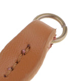 Max Vintage PU Leather Zipper Pull Zipp Puller Leaf Shape Sewing Fastener Brown