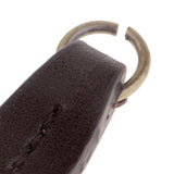 Max Vintage PU Leather Zipper Pull Zipp Puller Leaf Shape Sewing Fastener Coffee