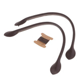 Max 2pcs Leather Bag Handle Purse Strap Handbag Repair Replacement Handle Coffee