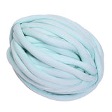 Max 25 Meters Chunky Wool Yarn  Soft Bulky Arm Knitting Wool Roving Light Green