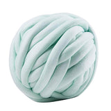 Max 25 Meters Chunky Wool Yarn  Soft Bulky Arm Knitting Wool Roving Light Green